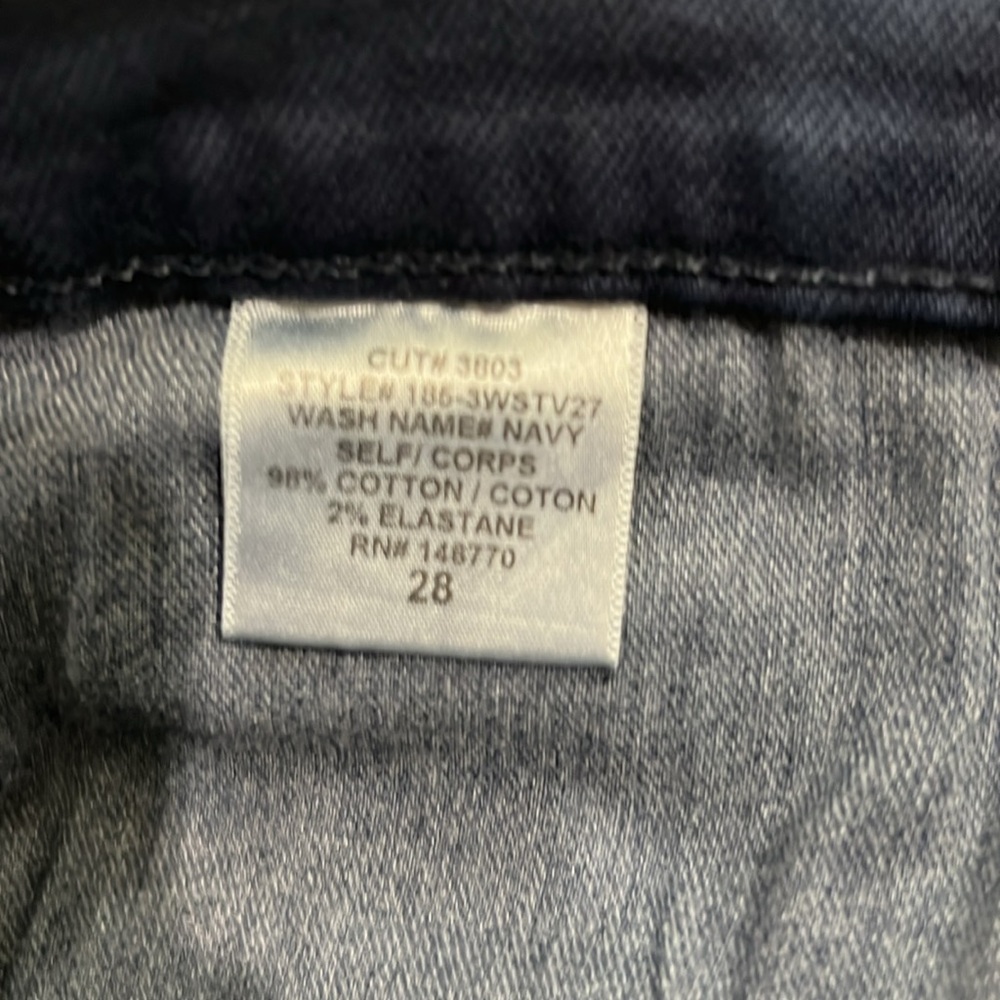 Re/Done Dark Wash Blue Jeans - Picture 5 of 5